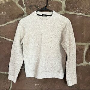 Theory Crewneck Textured Sweatshirt Sweater - Cashmere Boucle Cozy